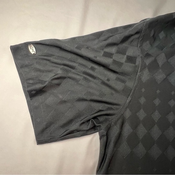 (brand unknown) Playdry -XL -Men’s Golf Shirt -Polo - Black with Diamond Texture - Picture 9 of 14